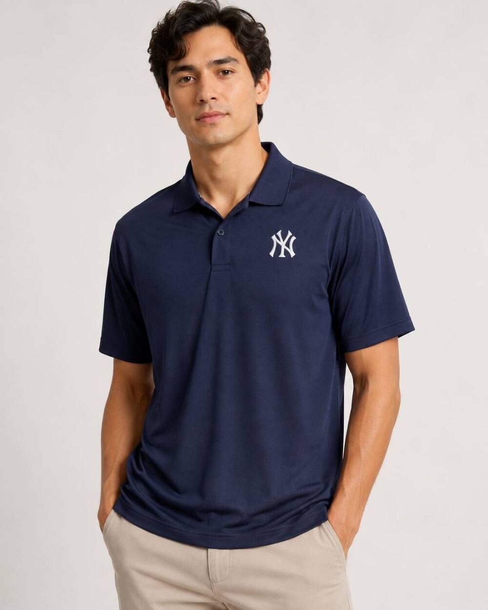 CSA New York Yankees Men’s Polo Shirt Large Navy MLB NWT 50” Chest